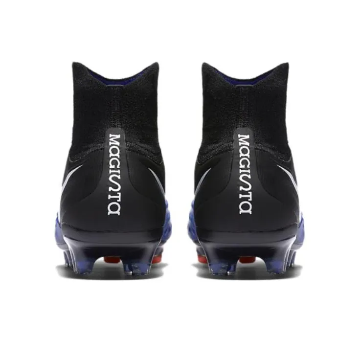 Nike Magista Obra 2 Soccer Shoes Men High-Top Black/Blue-4