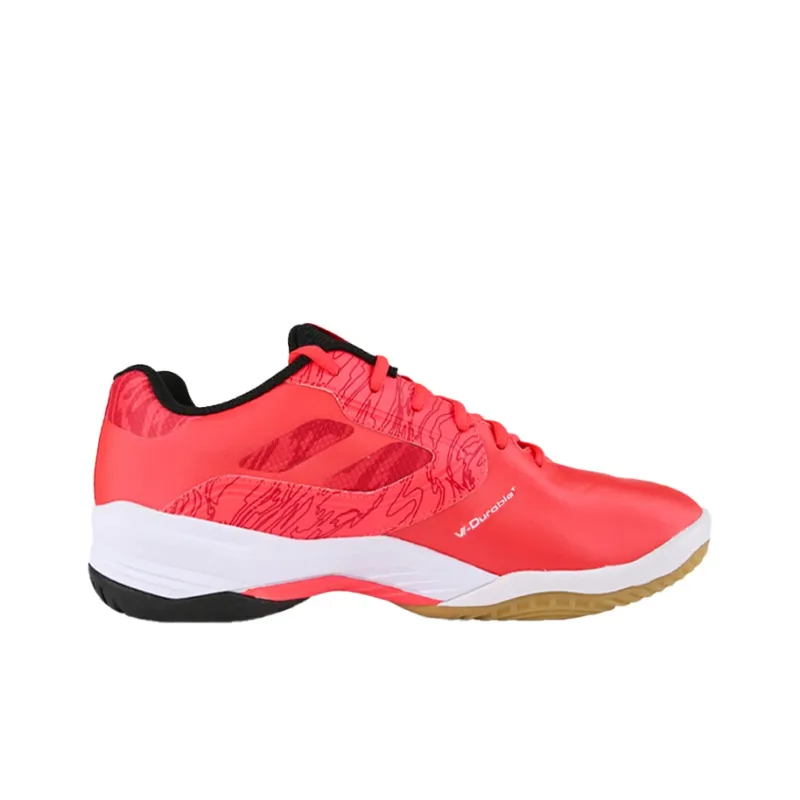 VICTOR Anti Slip Wear Resistant Low Top Badminton Shoes Unisex Orange Red-1