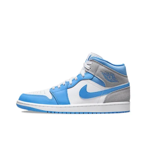 Jordan 1 Mid University Blue Grey