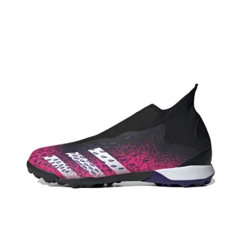 Adidas Predator Wear-Resistant Soccer Shoes Men's Black Pink