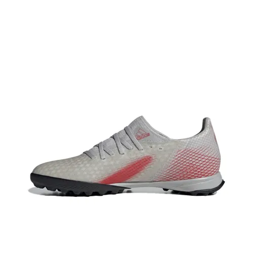 Adidas X GHOSTED Soccer Shoes Men Low-Top Gray/Red