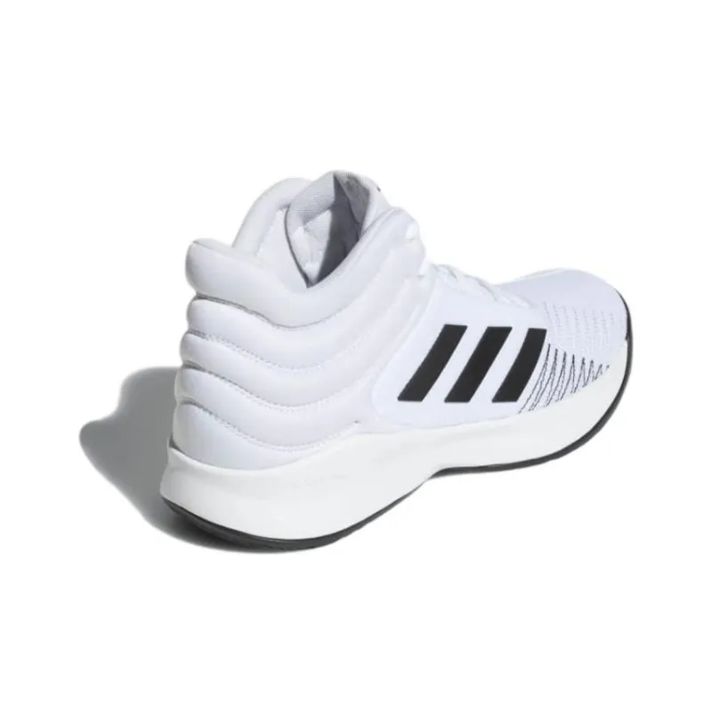 Adidas Pro Spark Wear Resistant Slip Resistant Low Top Vintage Basketball Shoes Men's White-3