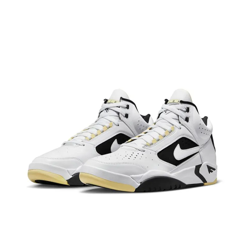 Nike Air Flight Lite Mid White Lemon Black White-2