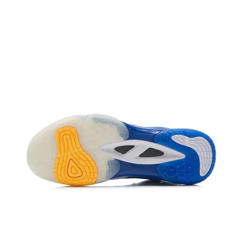 LiNing OP Cushioning, Slip Resistant, Abrasion Resistant Support Low Top Badminton Shoes Men's Blue-4
