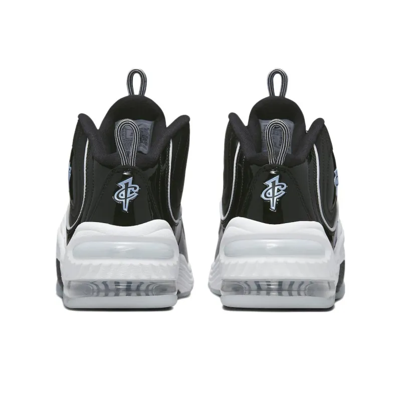 Nike Air Penny 2 Black Patent Football Grey-4