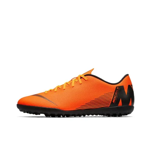 Nike Mercurial Vapor 12 Soccer Shoes Men Low-Top Orange/Black