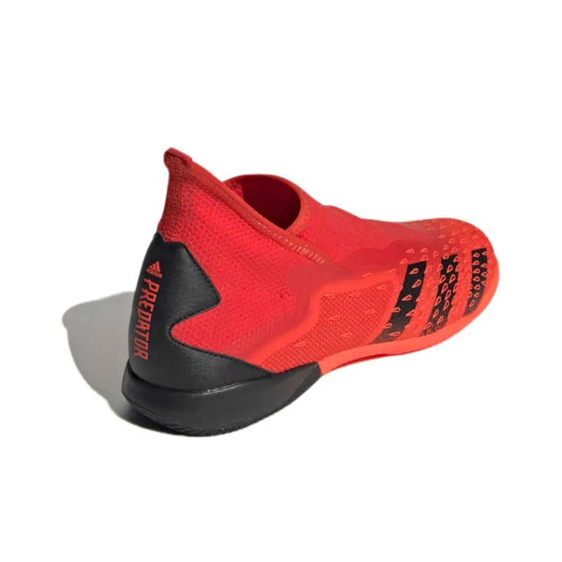 Adidas Predator Freak.3 Laceless Indoor Boots Slip-Resistant Soccer Shoes Men's Red Black-3