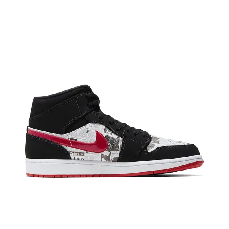Jordan 1 Mid Newspaper Air Times-1