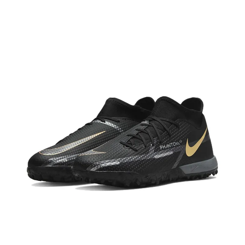 Nike Phantom GT2 Academy Df Tf 'Black Metallic Dark Grey'-2