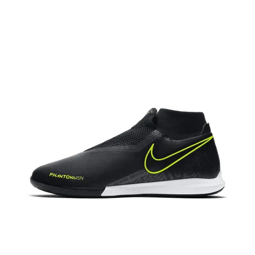 Nike Phantom VSN Academy DF IC Soccer Shoes Men Mid-Top Black/Yellow/White