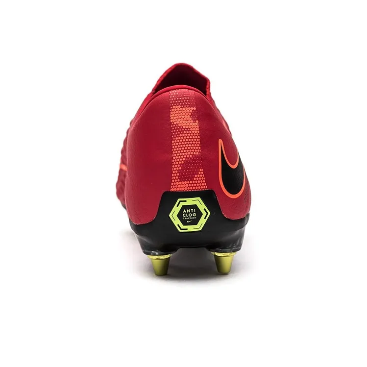 Nike SG Soft Ground Shock Absorbers With Slip Resistant And Abrasion Resistant Properties Soccer Shoes Men's Red Black-2