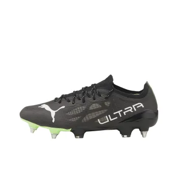 PUMA Ultra 1.3 SG Metal Long Studs Anti-Slip Wear-Resistant Breathable Coverage Soccer Shoes Men's Black Green