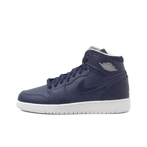 Air Jordan 1 Vintage Basketball Shoes Unisex Mid-Top Blue/White