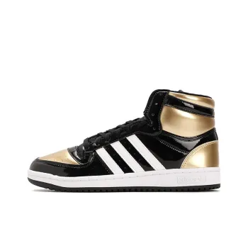 Adidas Originals Top Ten Black Gold Patent