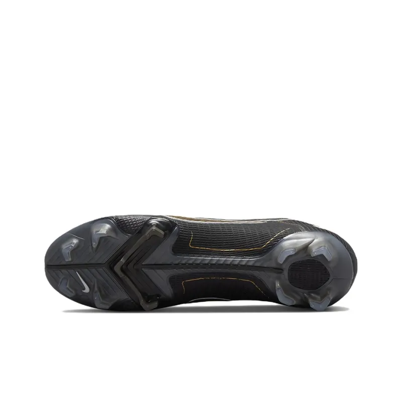 Nike Mercurial Vapor 14 Elite Fg Black Metallic Silver Cave Stone Metallic Gold-5