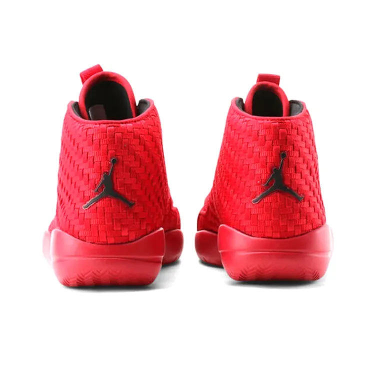 Jordan Eclipse Chukka Gym Red Cushioning Anti-Slip And Wear-Resistant Mid-Top Vintage Basketball Shoes Men's Red-2