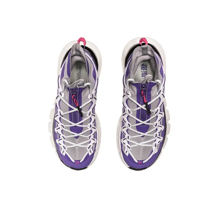 LiNing Essence 2.3 Anti Slip Wear Resistant High Top Vintage Basketball Shoes Women's Purple-3