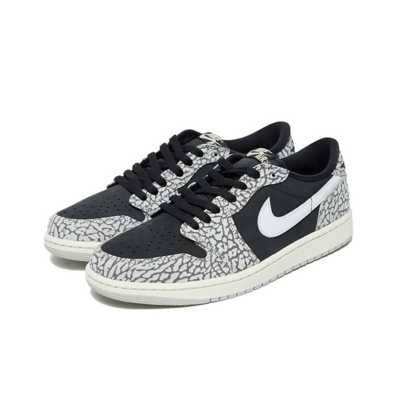 JORDAN 1 Retro Low Og Black Cement-1