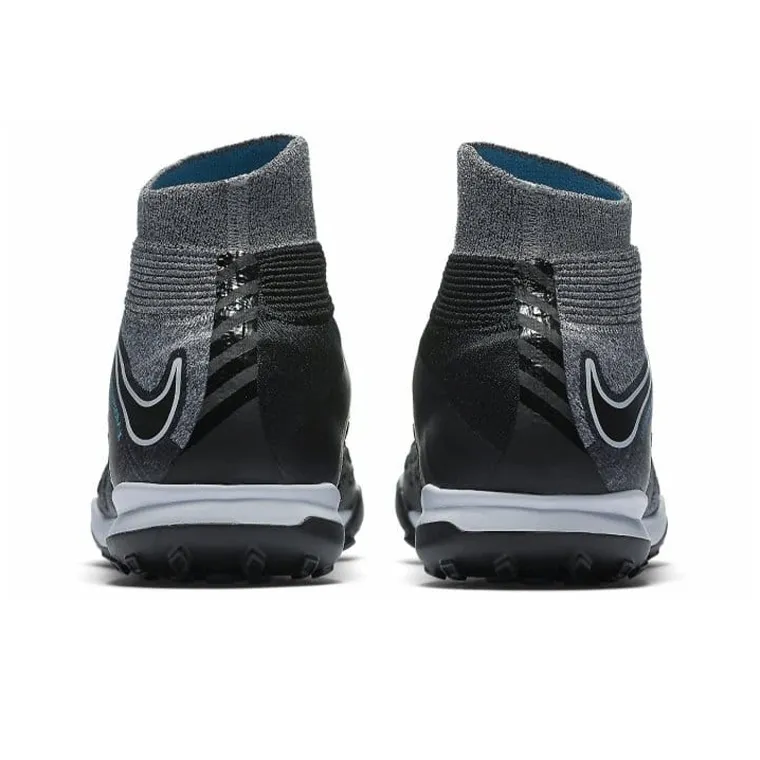 Nike TF Rubber Broken Studs Cushioning Anti-Slip And Wear-Resistant Grass Soccer Shoes Men's Gray-4