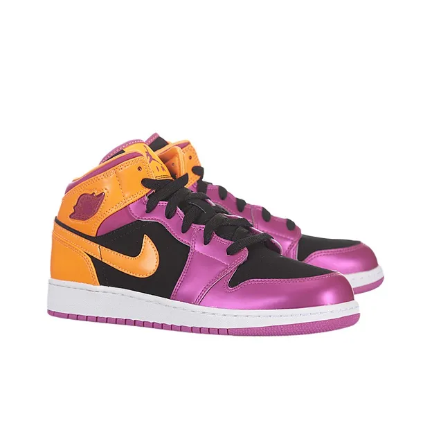 Jordan 1 Retro Mid GS Bright Citrus-2