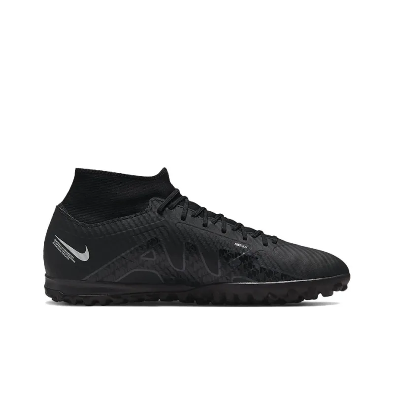 Nike Zoom Mercurial Superfly 9 Academy Tf Black Dark Smoke Grey-1