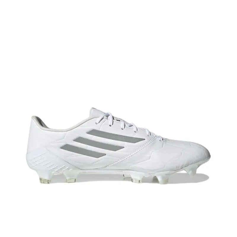 Adidas Adizero F50 4 Leather Fg White Silver Metallic-1