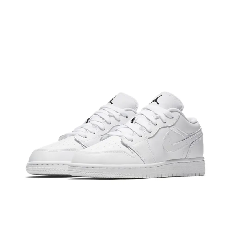 Jordan 1 Low GS Triple White-2
