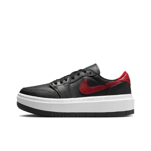 Jordan 1 Elevate Low Black Gym Red White Women's