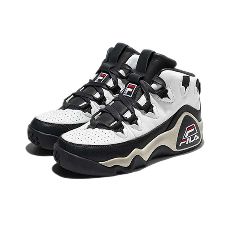 FILA Grant Hill 1 High Top Vintage Basketball Shoes Unisex Black White Korean Style-2
