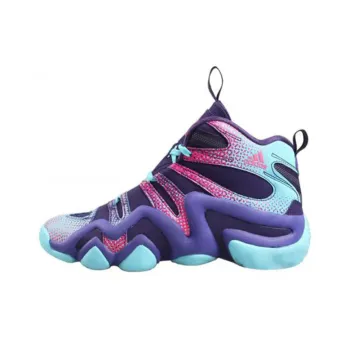 Adidas Crazy 8 Slip Resistant Coverage Mid Top Vintage Basketball Shoes Men's Dazzling Color Purple