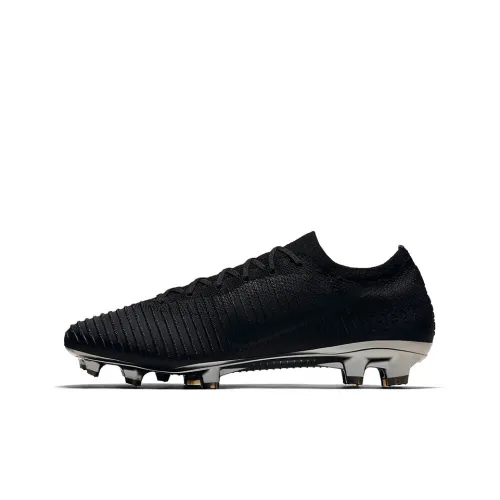 Nike Mercurial Ultra Flyknit Vapor FG Soccer Shoes Men Low-Top Black