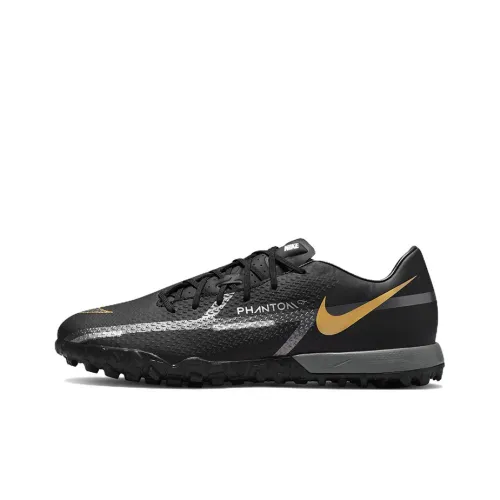 Nike Phantom GT Soccer Shoes Men Low-Top Black/Metallic Gold/Dark Gray/Metallic Dark Gray