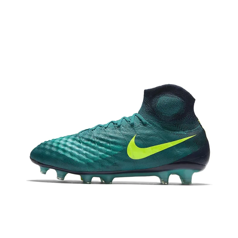 Nike Magista Obra 2 Soccer Shoes Men Mid-Top Green/Yellow-0