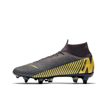 Nike Mercurial Superfly 6 Soccer Shoes Men Mid Top Black/Yellow