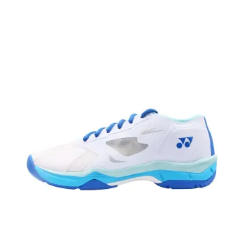 YONEX Power Cushion Cushioned Slip Resistant Low Top Badminton Shoes Unisex White Blue