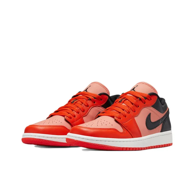 Jordan 1 Low Orange Black Women's-2