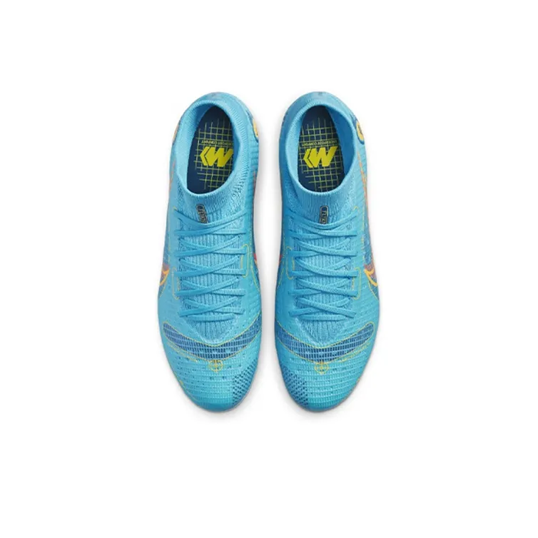 Nike Mercurial Superfly 8 Pro Ag 'Blue Yellow'-3