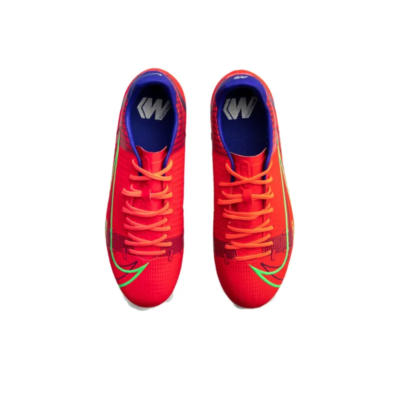 Nike Mecurial Vapor 14 Academy HG Hard Ground Cleats 'Bright Crimson Indigo Burst'-2