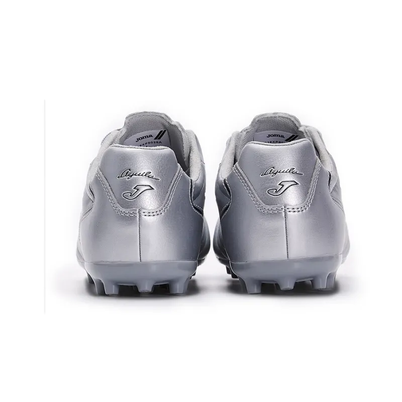 Joma Aguila MG Rubber Short Studs Wear Resistant Wide Coverage Lightweight Soccer Shoes Men's Silver-3