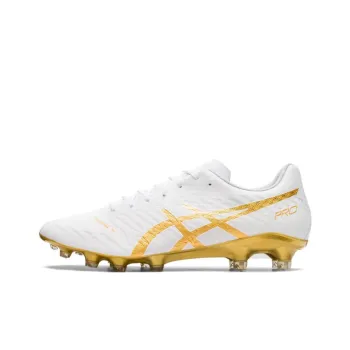Asics DS LIGHT ACROS 2 DS Light Acros Pro 2 Durable Breathable Soccer Shoes White Gold