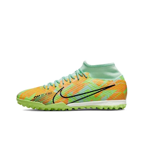 Nike Zoom Superfly 9 Soccer Shoes Men Mid-Top Green/Orange