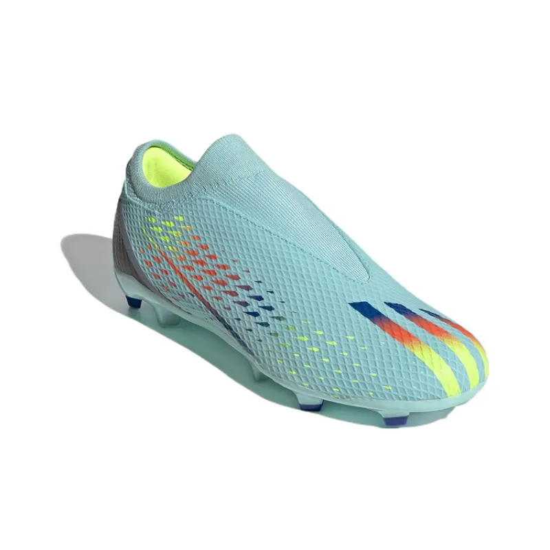 Adidas X Speedportal.3 Laceless Fg Clear Aqua Power Blue-2