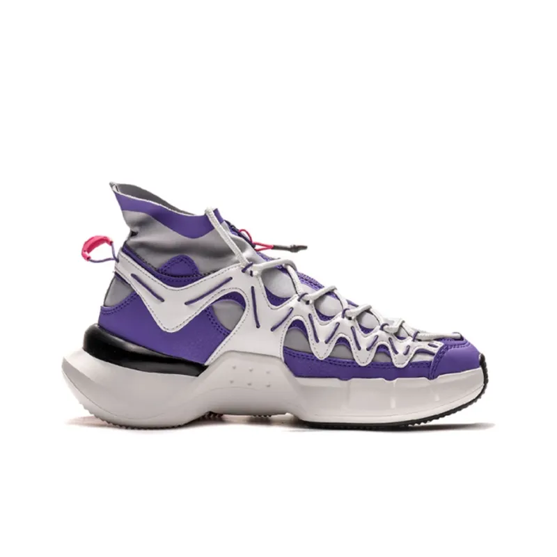LiNing Essence 2.3 Anti Slip Wear Resistant High Top Vintage Basketball Shoes Women's Purple-1