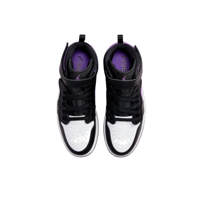 Jordan 1 High FlyEase Black Bright Violet-2