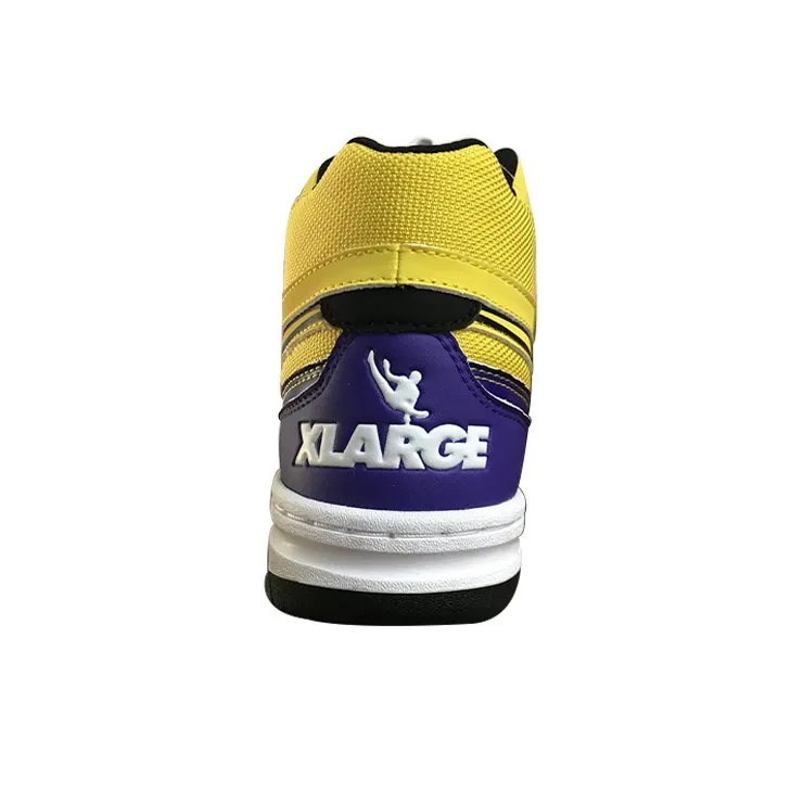 LiNing 937 X Large High Top Vintage Basketball Shoes Women's Yellow Purple-2