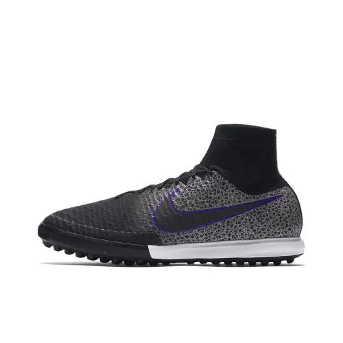 Nike MagistaX Proximo TF Soccer Shoes Men High-Top Black/Gray/Purple