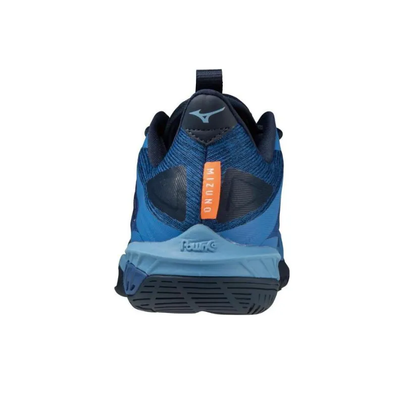 Mizuno Wave Claw Badminton Shoes Unisex Low Top Blue/Black-3