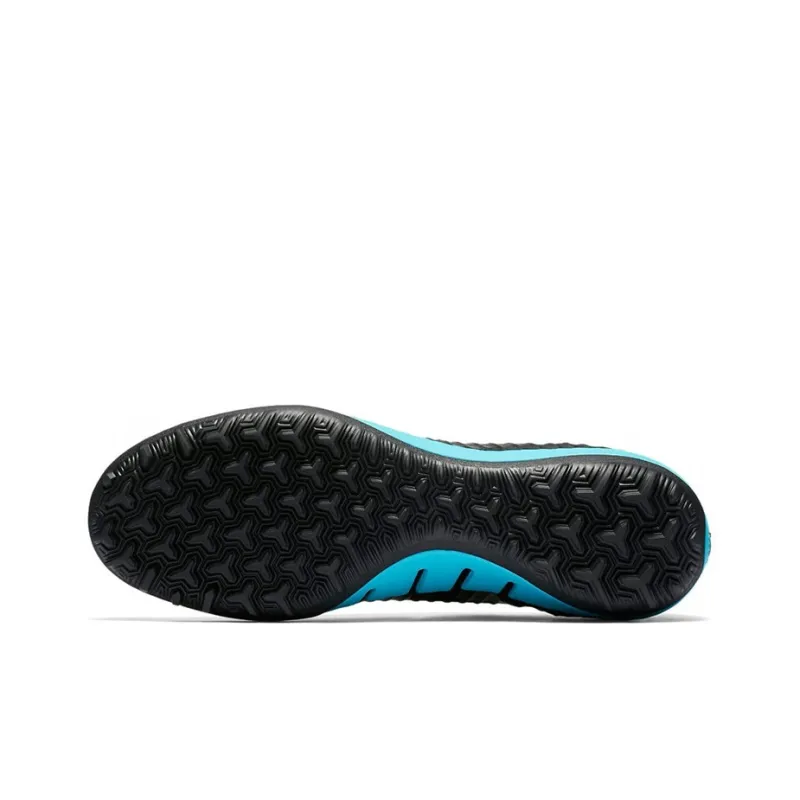 Nike TF Rubber Broken Studs Cushioning, Slip Resistant, And Abrasion Resistant Soccer Shoes Men's Black Blue-5