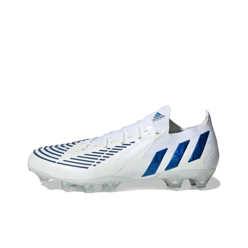 Adidas Predator Edge.1 Soccer Shoes Men Low-Top White/Glossy Red/Blue