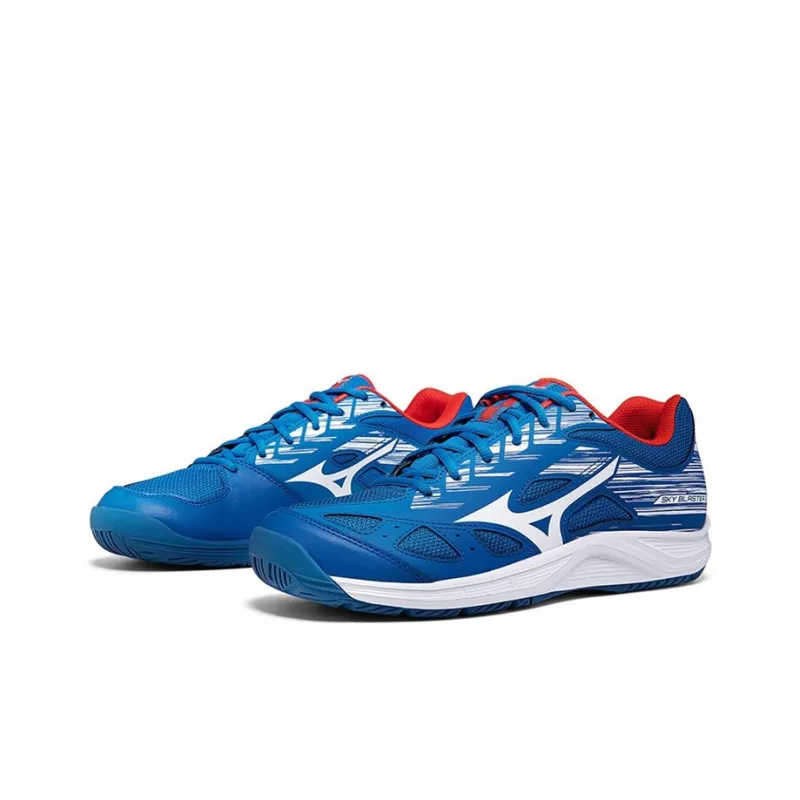 Mizuno Blast Badminton Shoes Unisex Low Top Blue/White-1